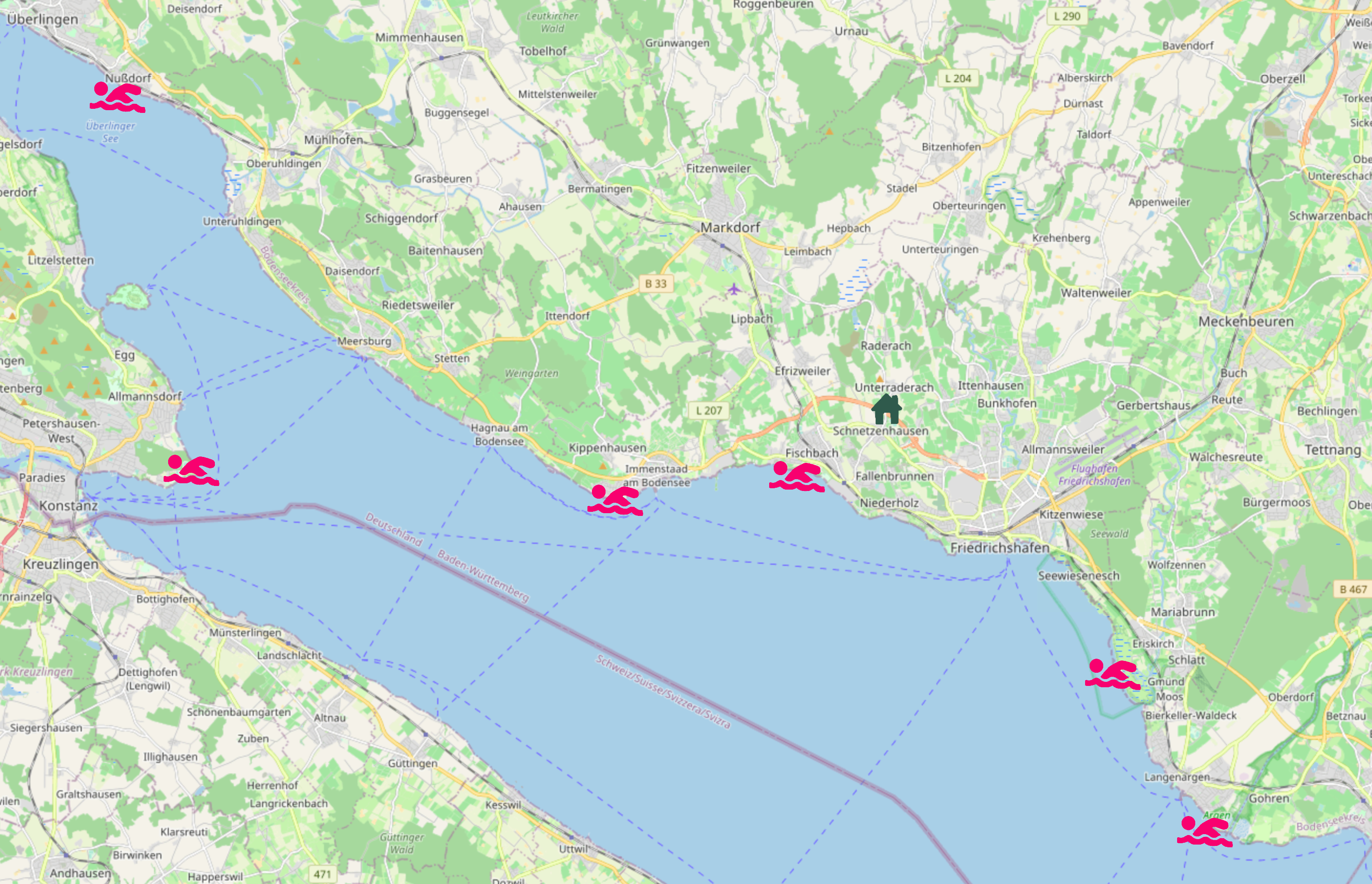 Strand- und Freizeitbäder am Bodensee